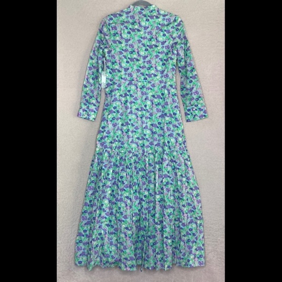 Tuckernuck Hyacinth House Blue Floral Bellflower Maxi Dress-Women’s XS-NEW-NWT - Picture 5 of 11